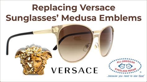 versace eyewear replacement parts|Versace glasses medusa head replacement.